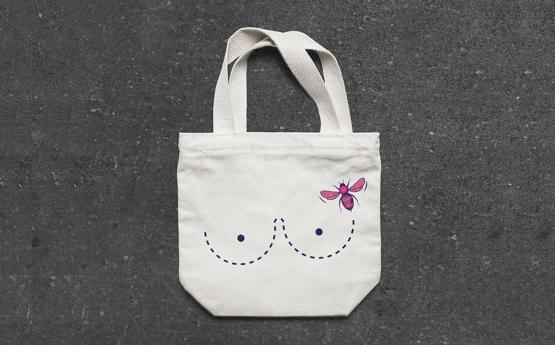 Niall Preece - Tote bag design - breast cancer awareness
