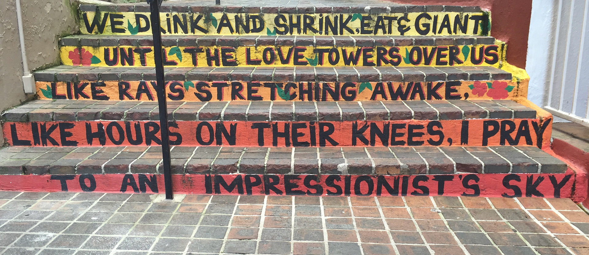 Staircase art in Bermuda