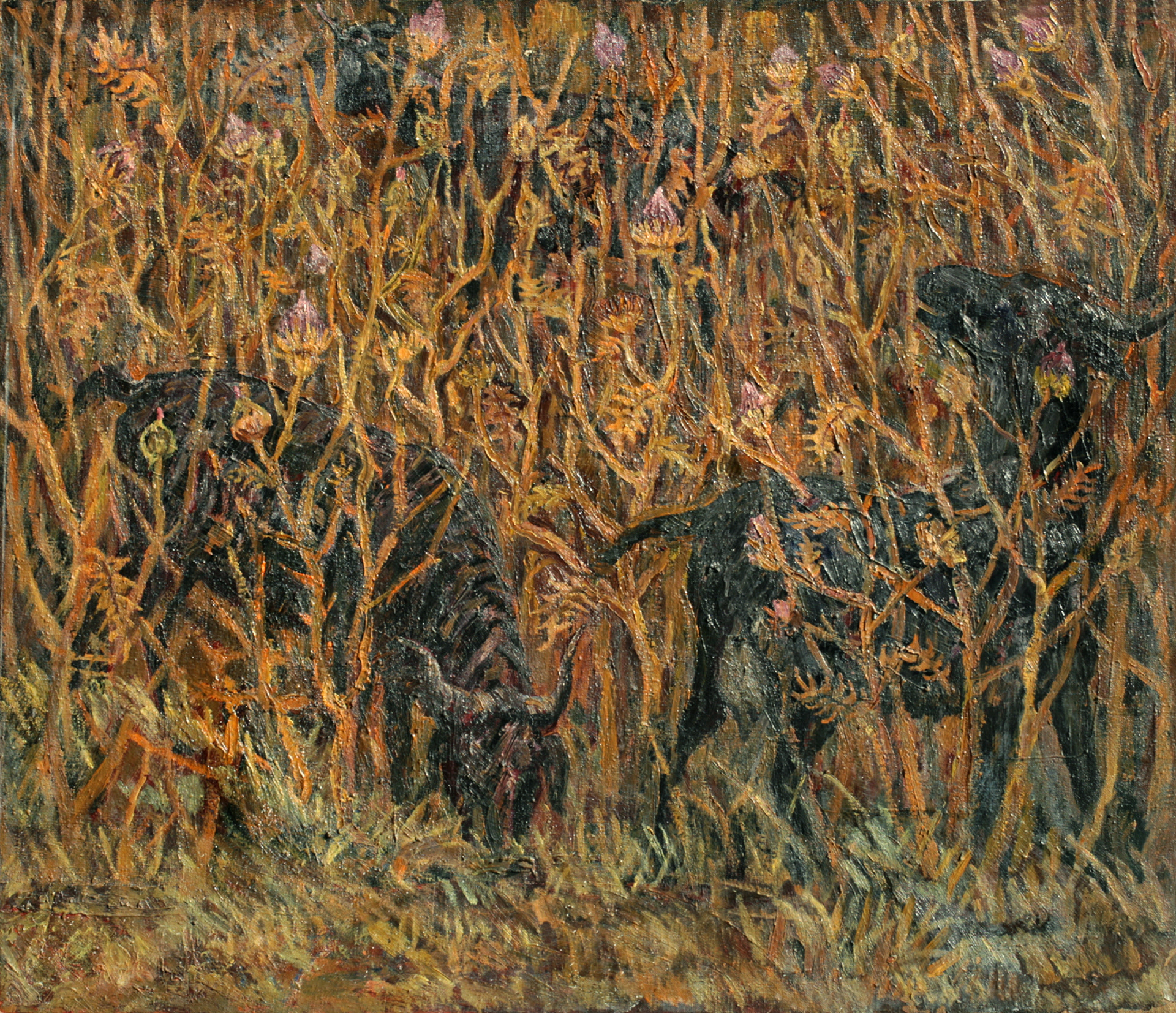 Козы. 1971 г., х.м., 86х100