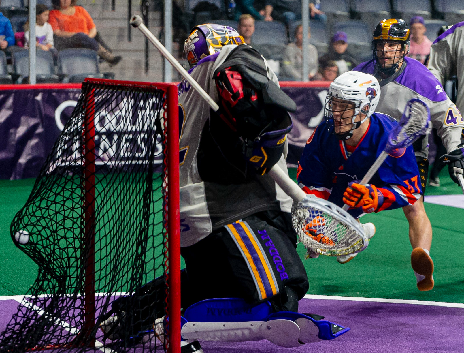 NLL - Halifax Thunderbirds vs San Diego Seals - Scotiabank Center, Halifax, Nova Scotia - January 18, 2020. (Trevor MacMillan/Halifax Thunderbirds)
