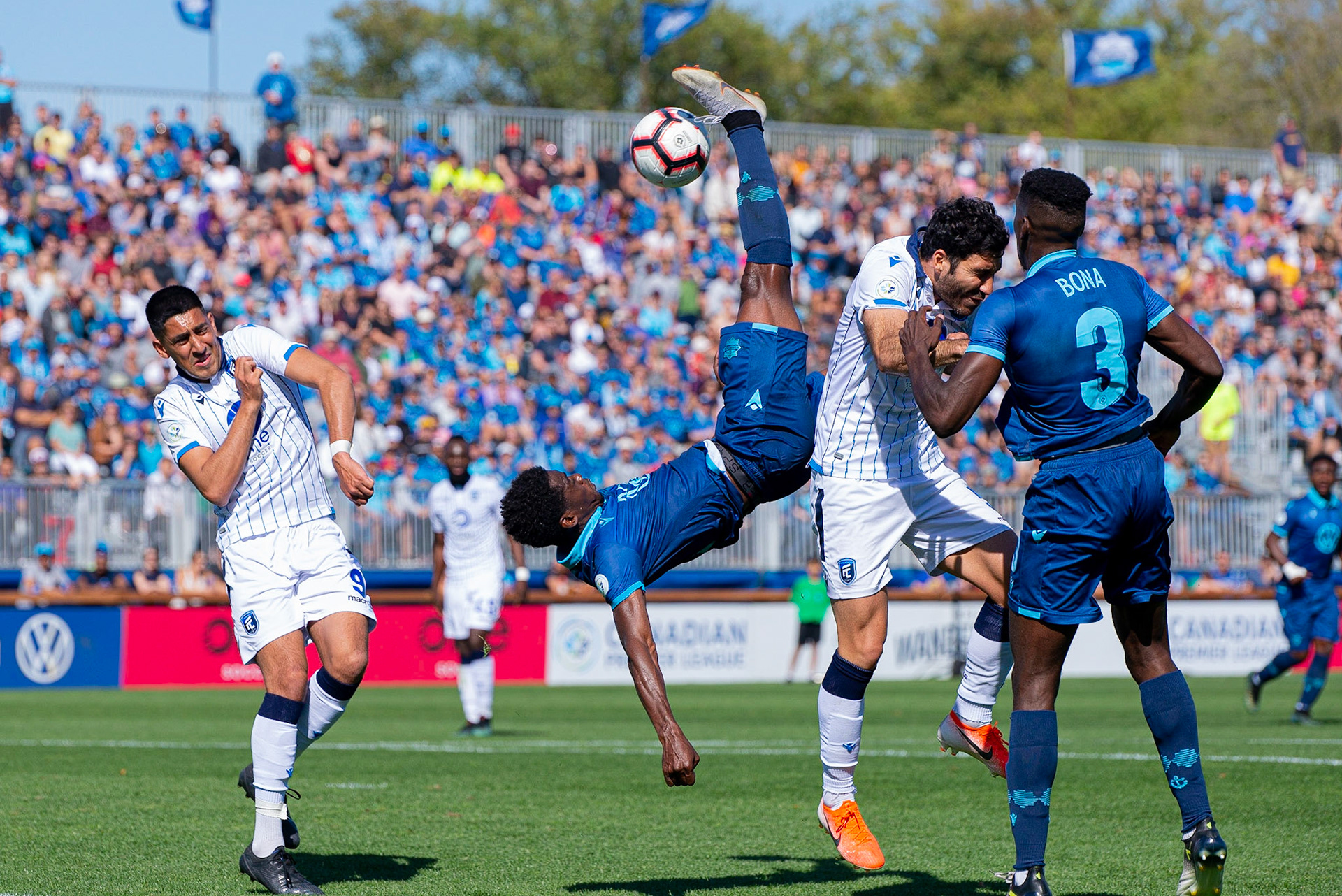 Canadian Premier League - HFX Wanderers FC vs FC Edmonton - Wanderers Grounds, Halifax, Nova Scotia - September 28, 2019. (Trevor MacMillan/CPL)