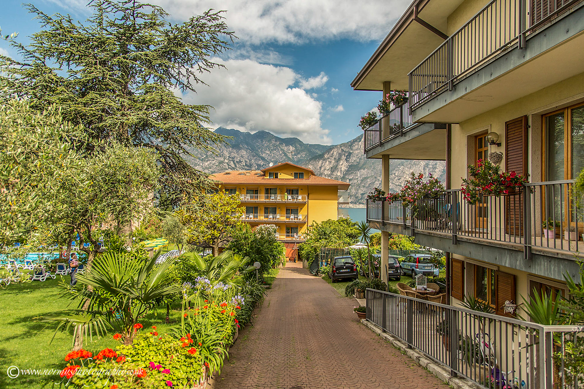 Back of our Hotel