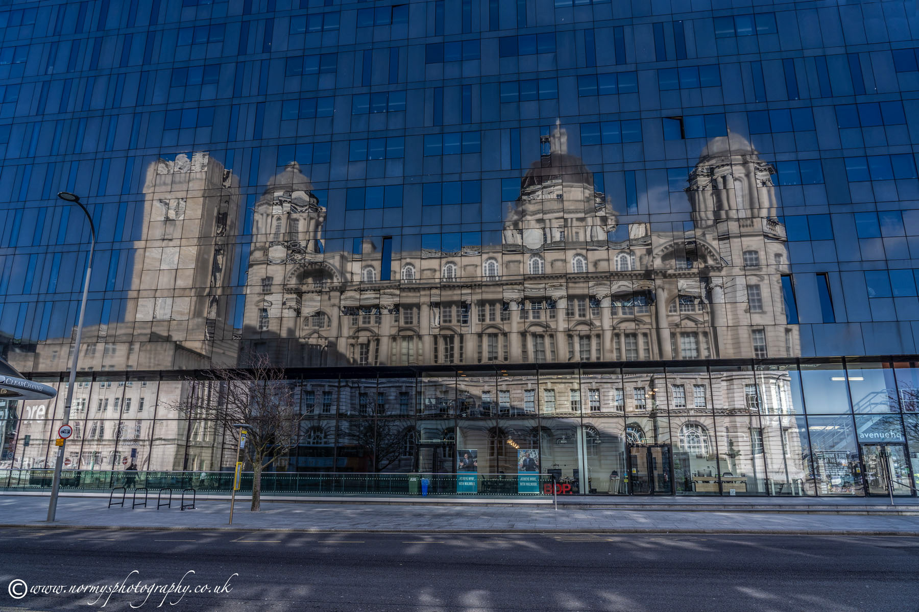 Reflection of port of Liverpool building