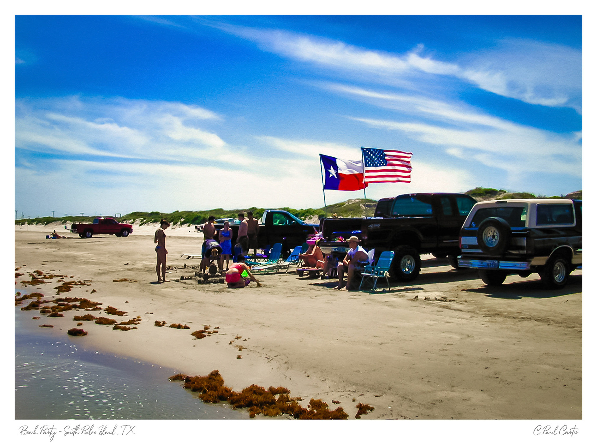 Beach Time at San Padre Island, Texas