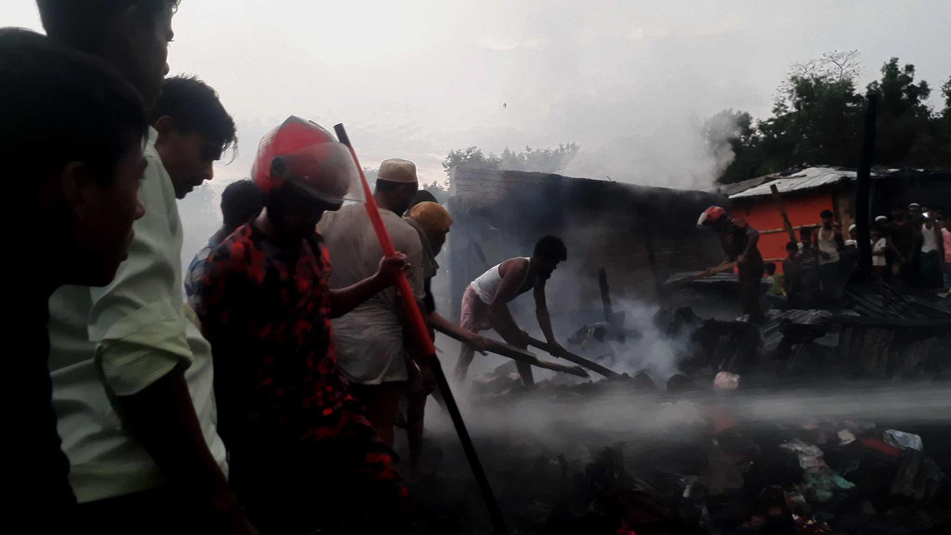 Md. Zubair - fire in Kutupalong