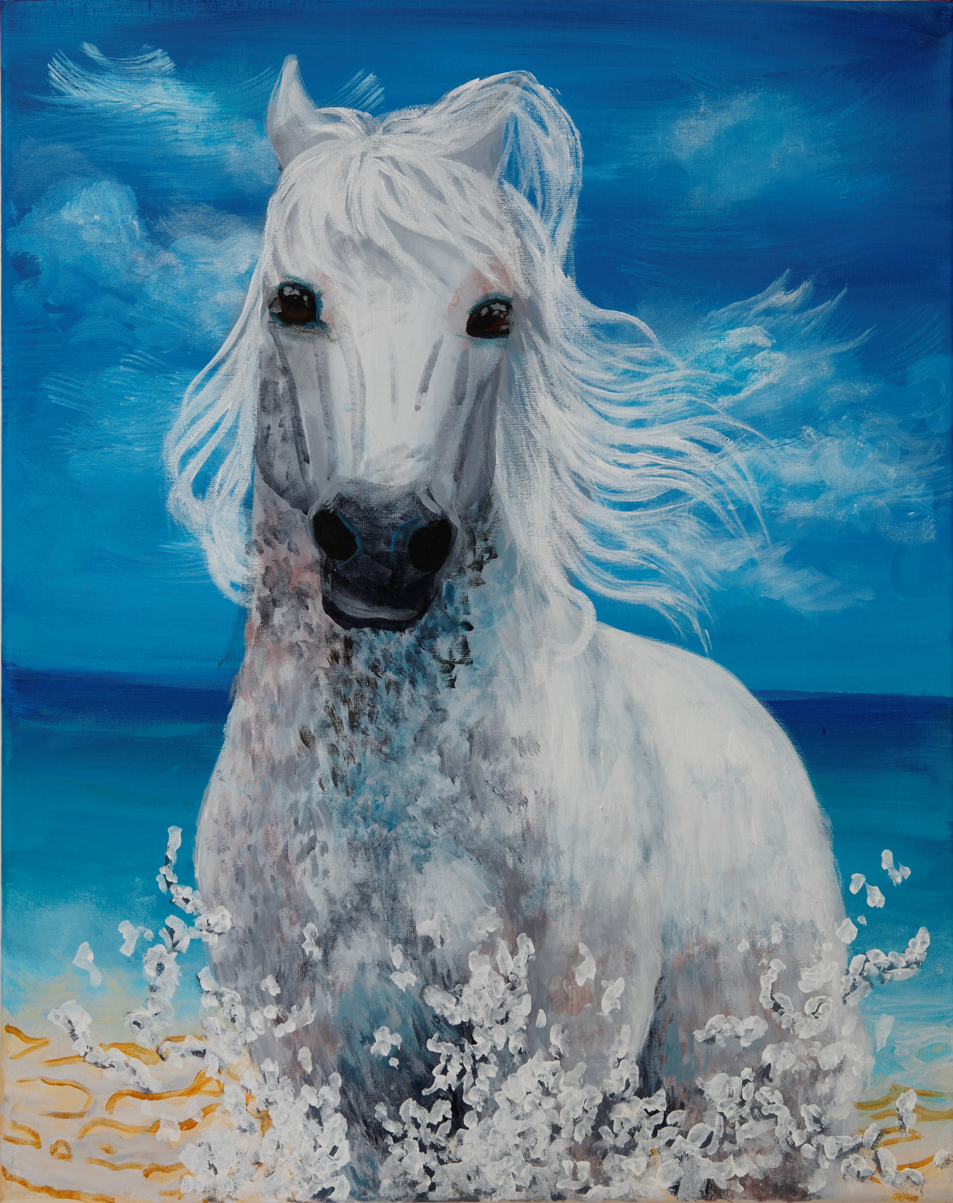 Seaside horse