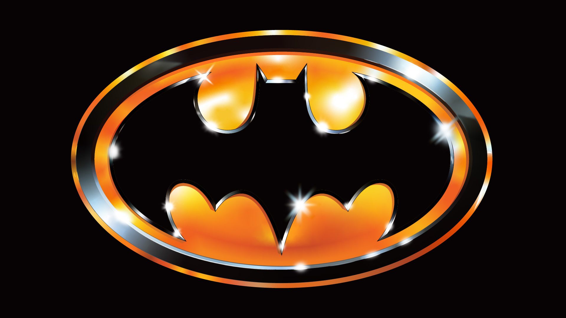 aflickdesign - Batman 1989 Chrome Logo Vector