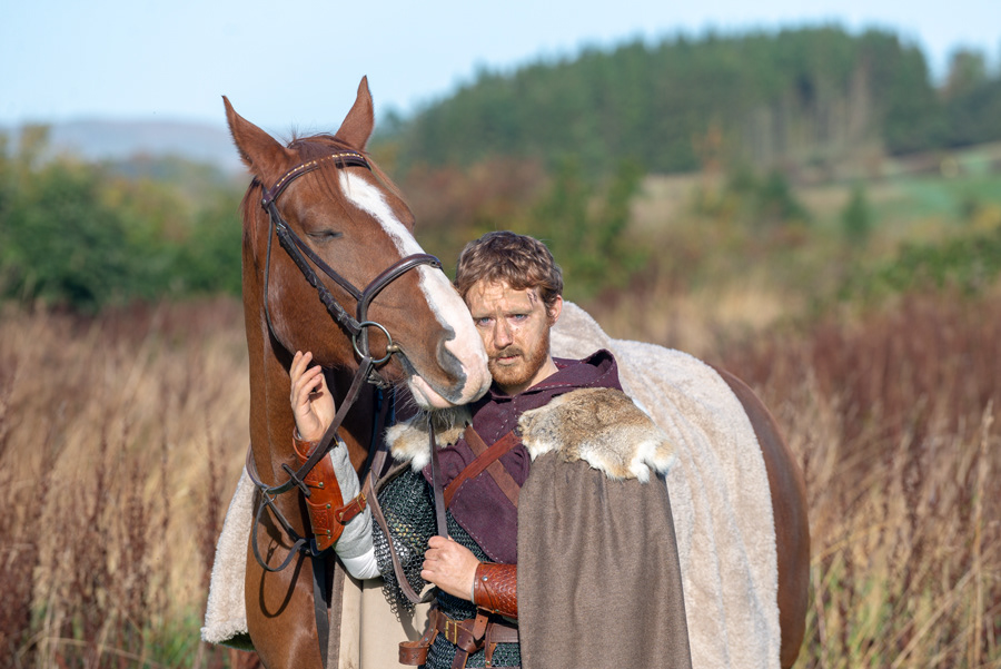 Viking & his horse