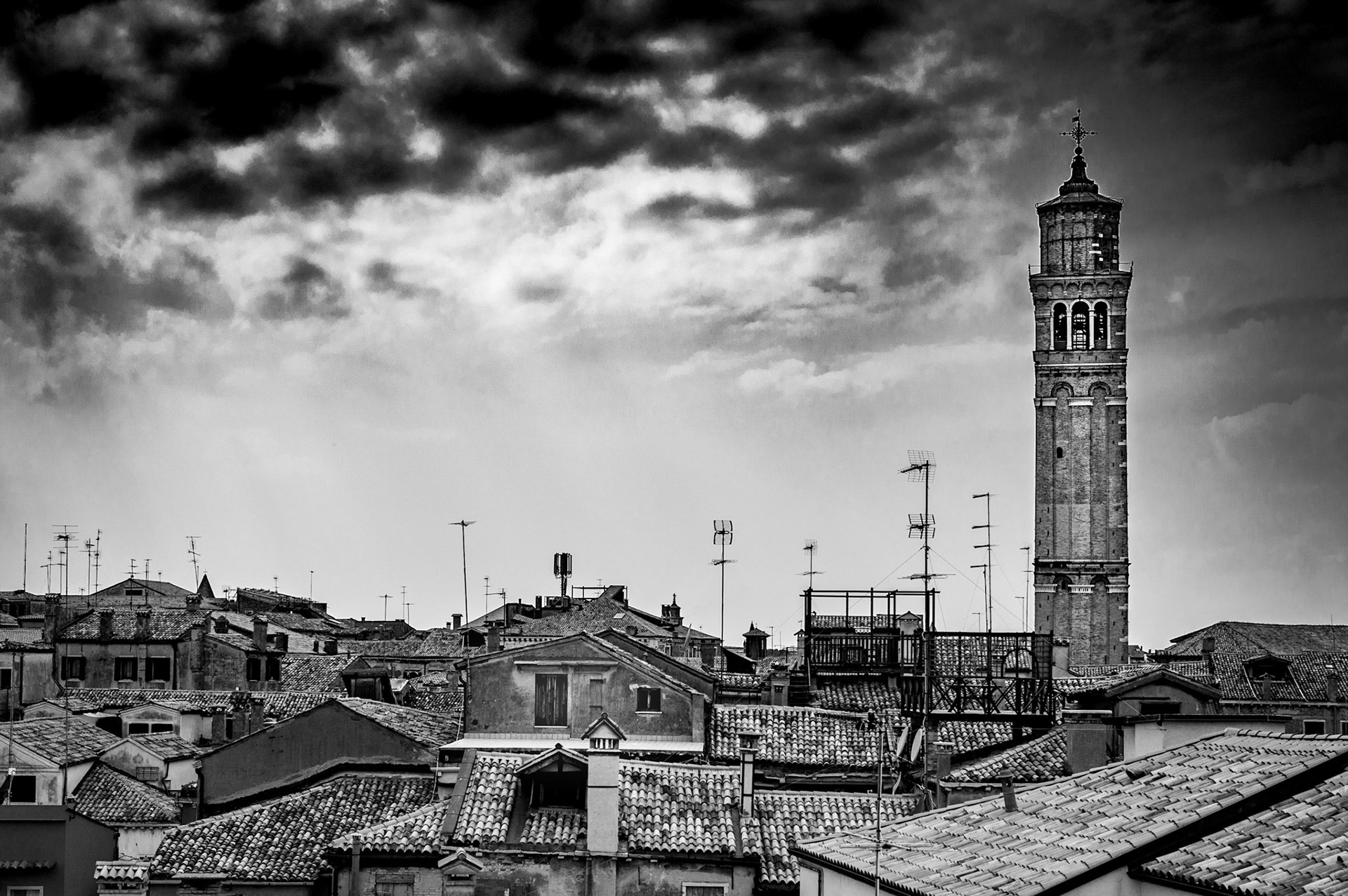 At roof top of Hotel Saturnia ,Venice, Italy