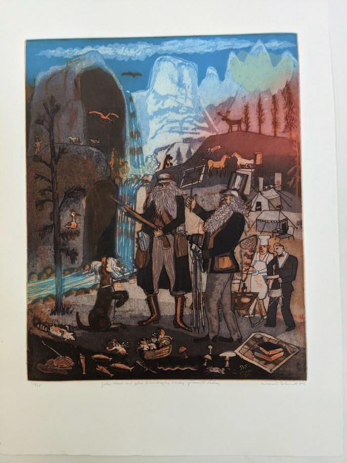 John Muir and John Burroughs Study Yosemite Valley 1993