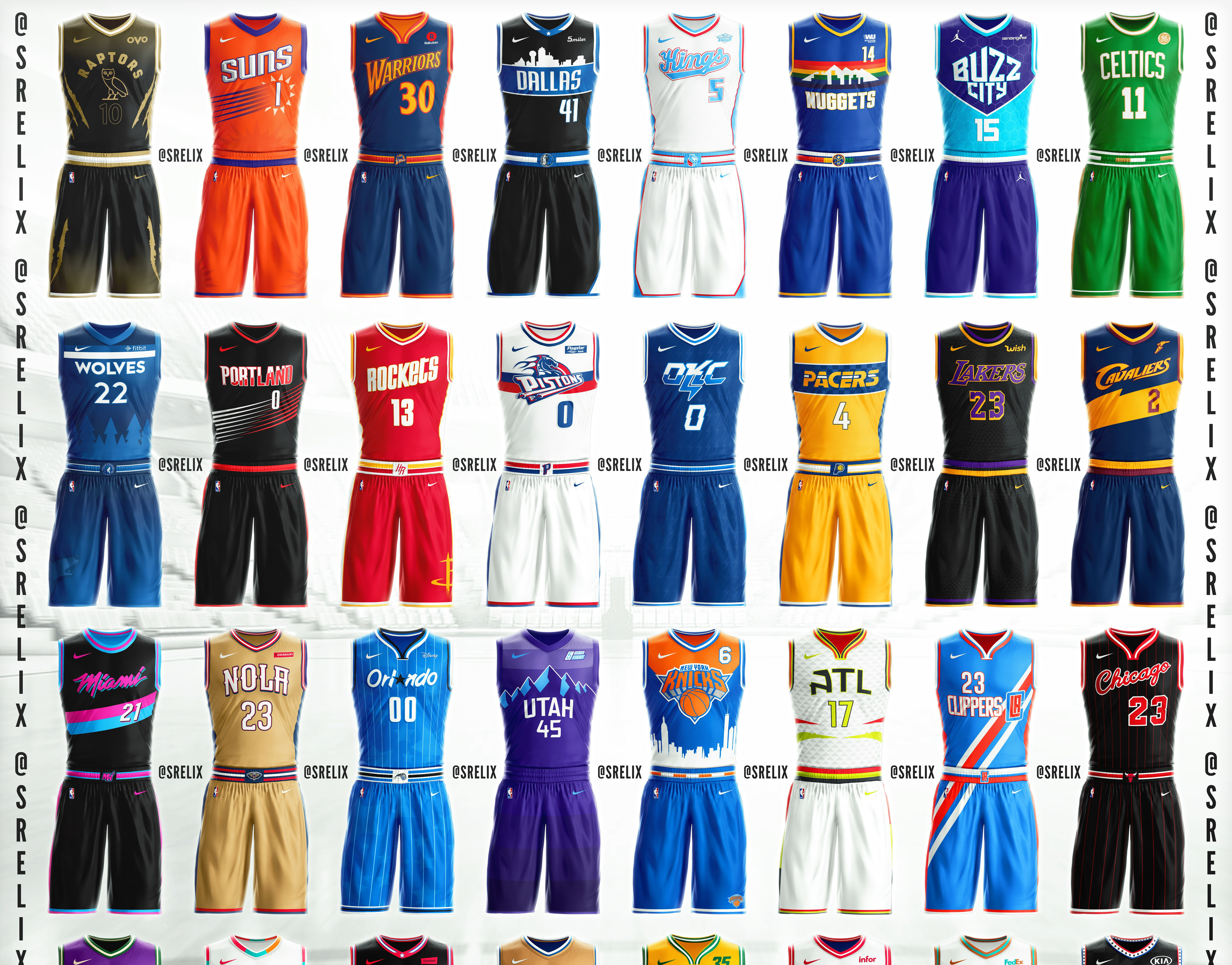 SRELIX Portfolio - NBA x Superhero Jersey Concepts