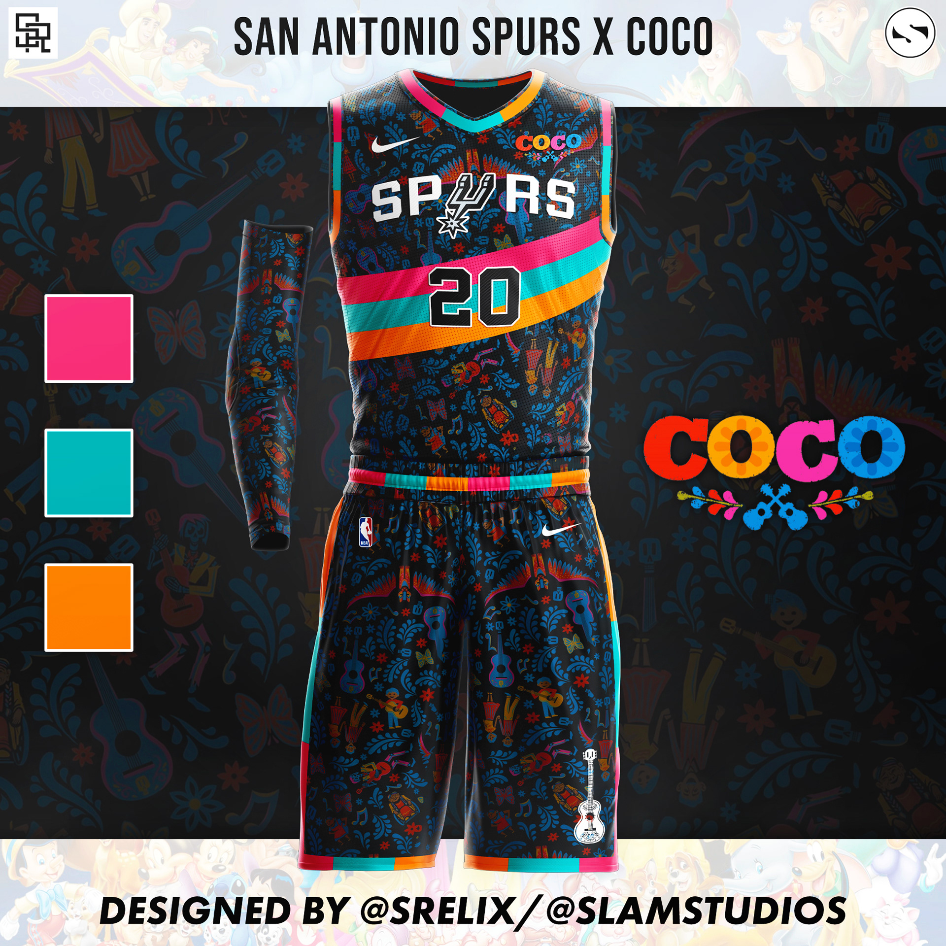 Slam on X: With the NBA heading to Disney World to finish the 2019-20  season, @srelixdesign & I teamed up to create Disney-themed uniforms  for all 30 teams. Here is how they
