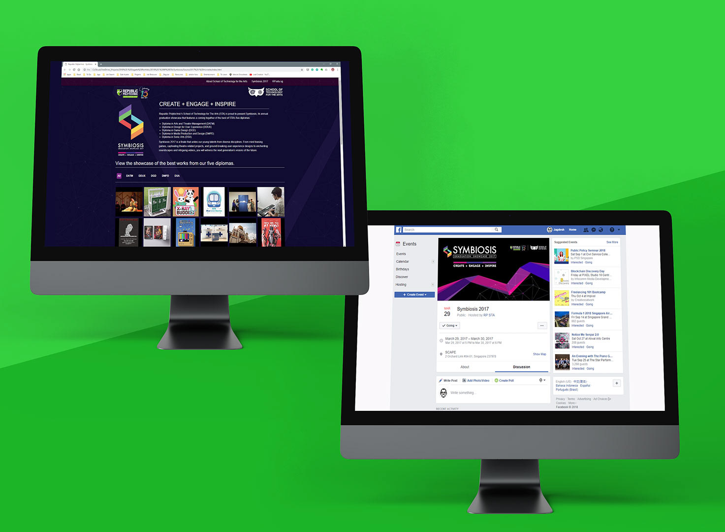 website and social