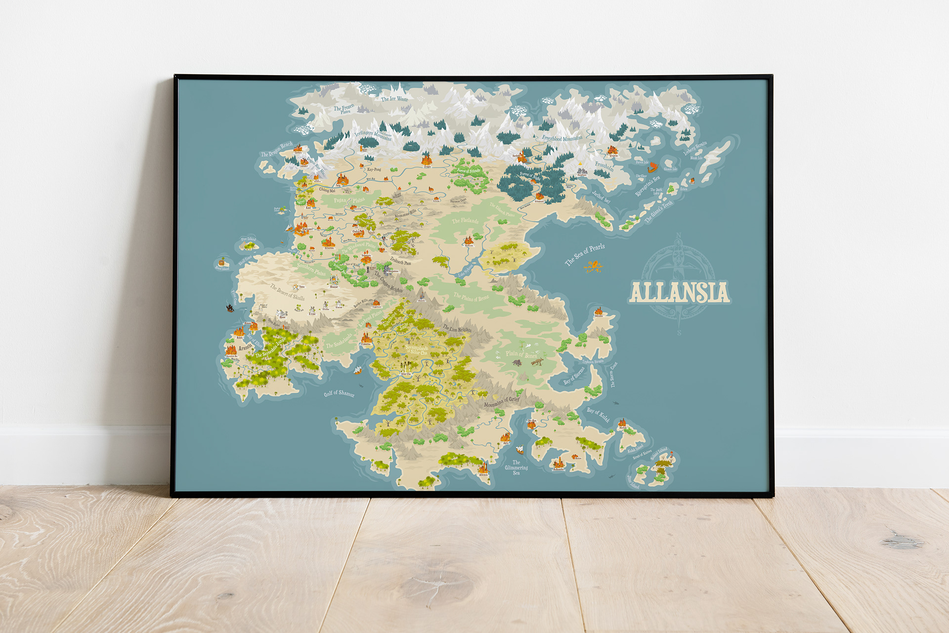 qpiii porfolio - Fighting Fantasy maps - Allansia continent