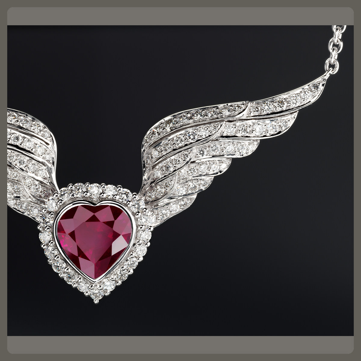 Garrard, Ruby Necklace, Pete Gardner, Photographer, Studio, Still Life, London, UK, © Copyright Pete Gardner