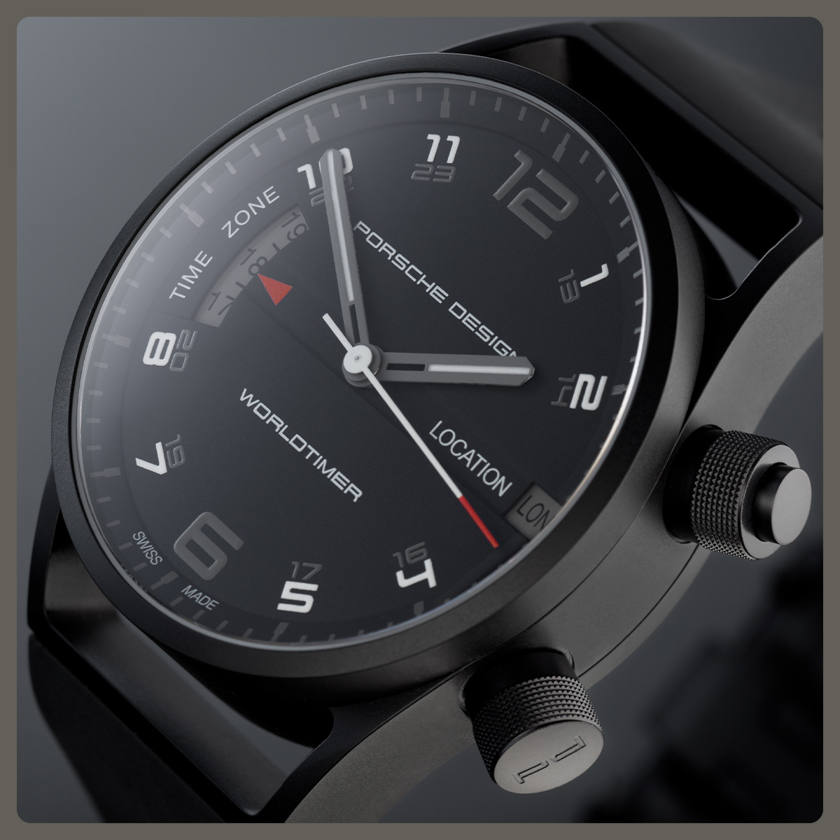 Porsche Design, Worldtimer watch, Pete Gardner, Photographer, Studio, Still Life, London, UK, © Copyright Pete Gardner