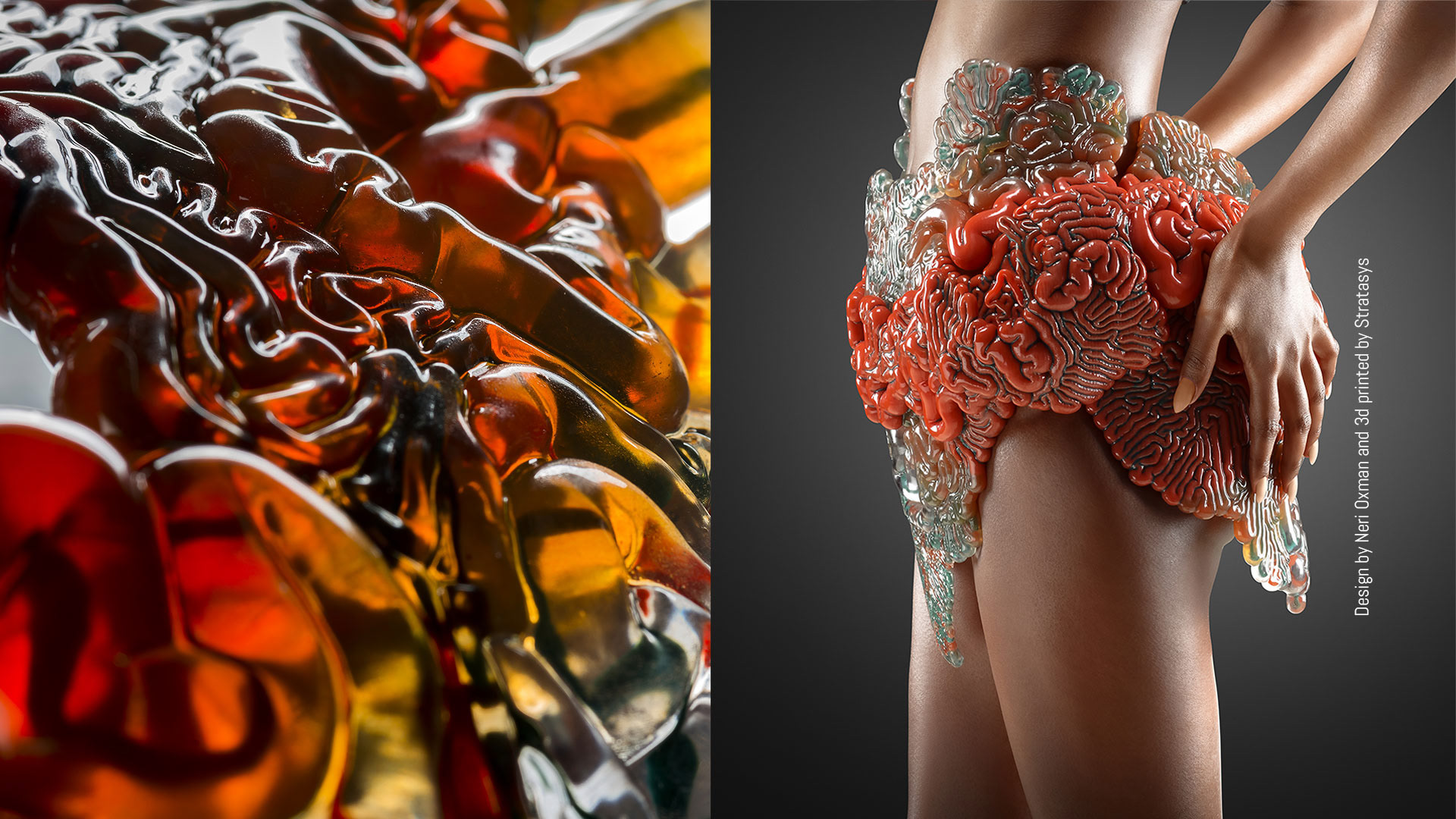 Neri Oxman 3D printed art works