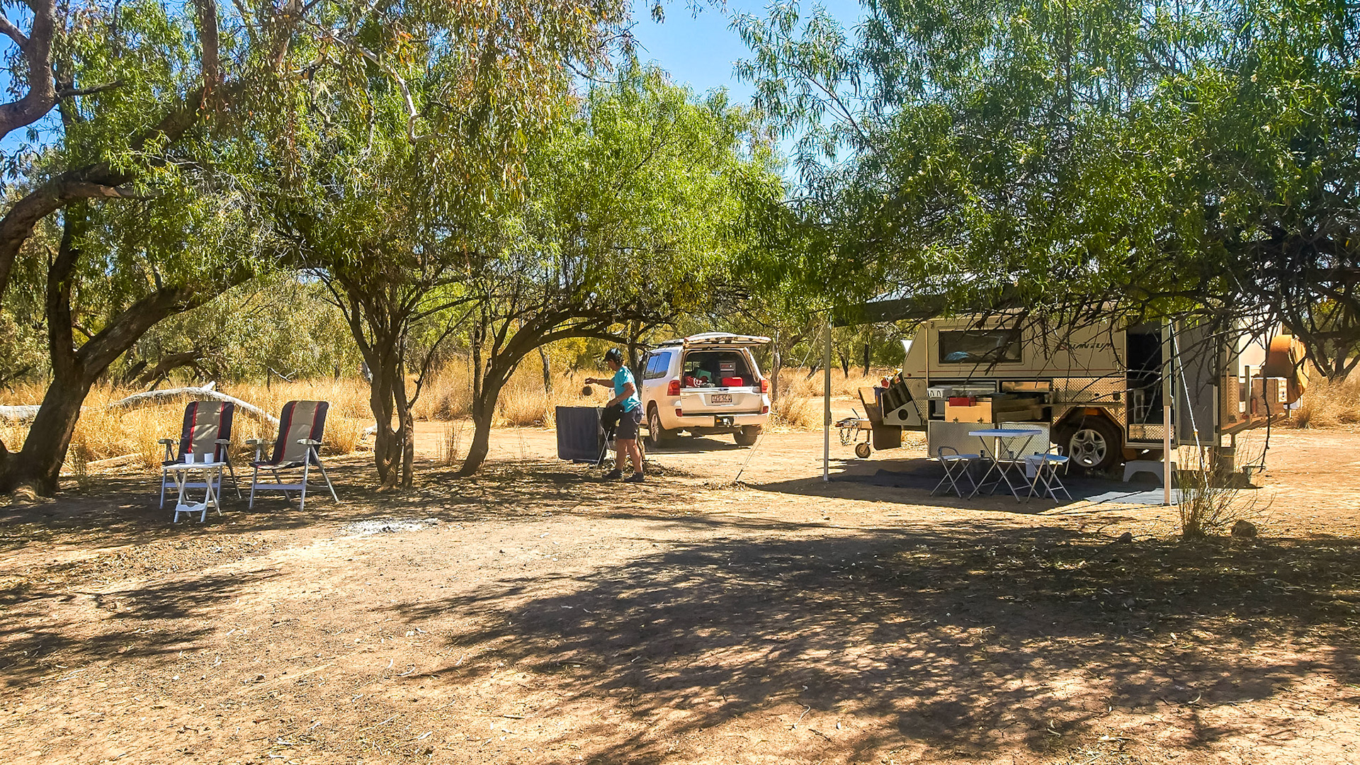 Camp Site - Ourimperee Waterhole Currawinya NP