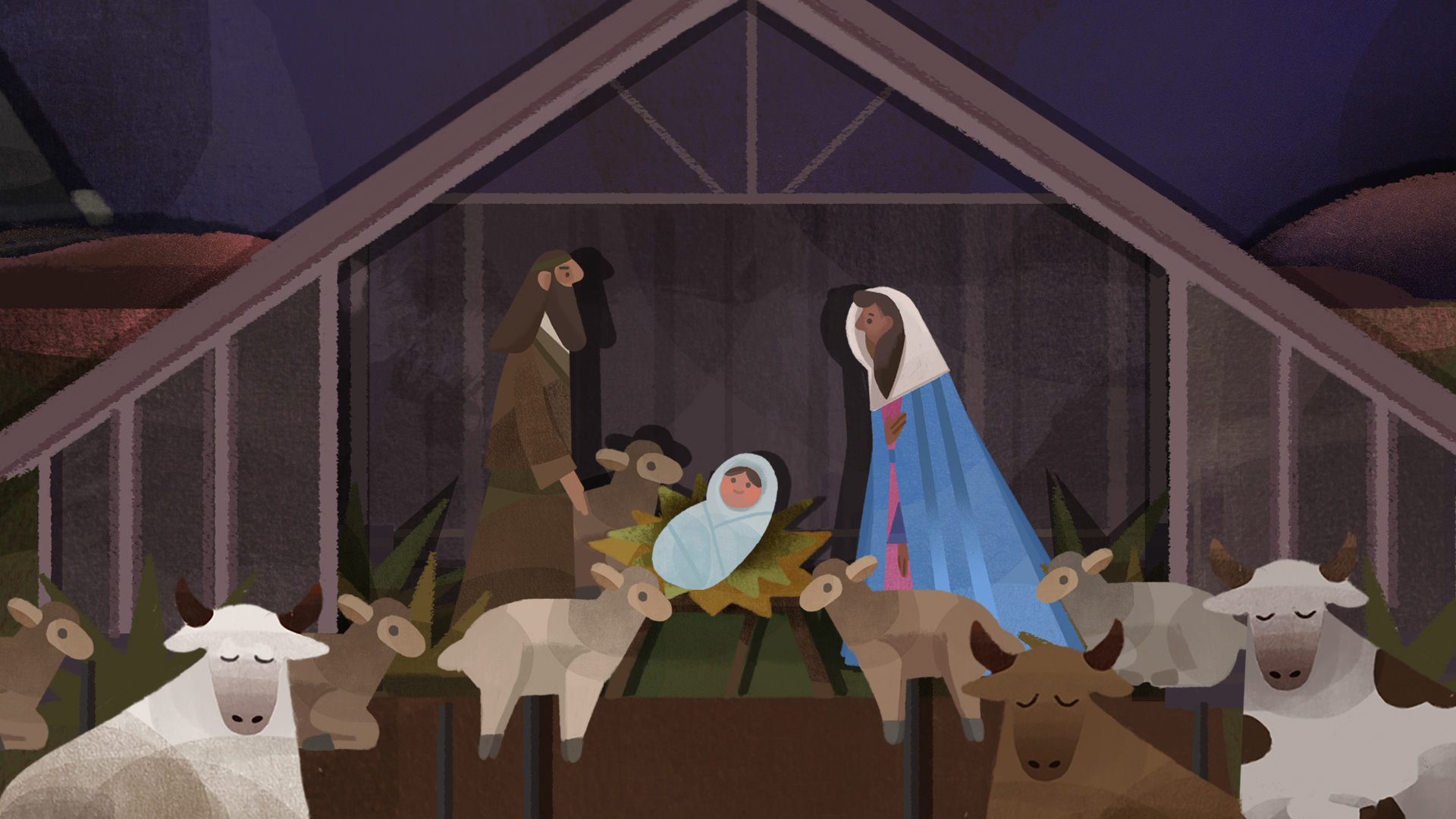 bat collective cbeebies nativity animation