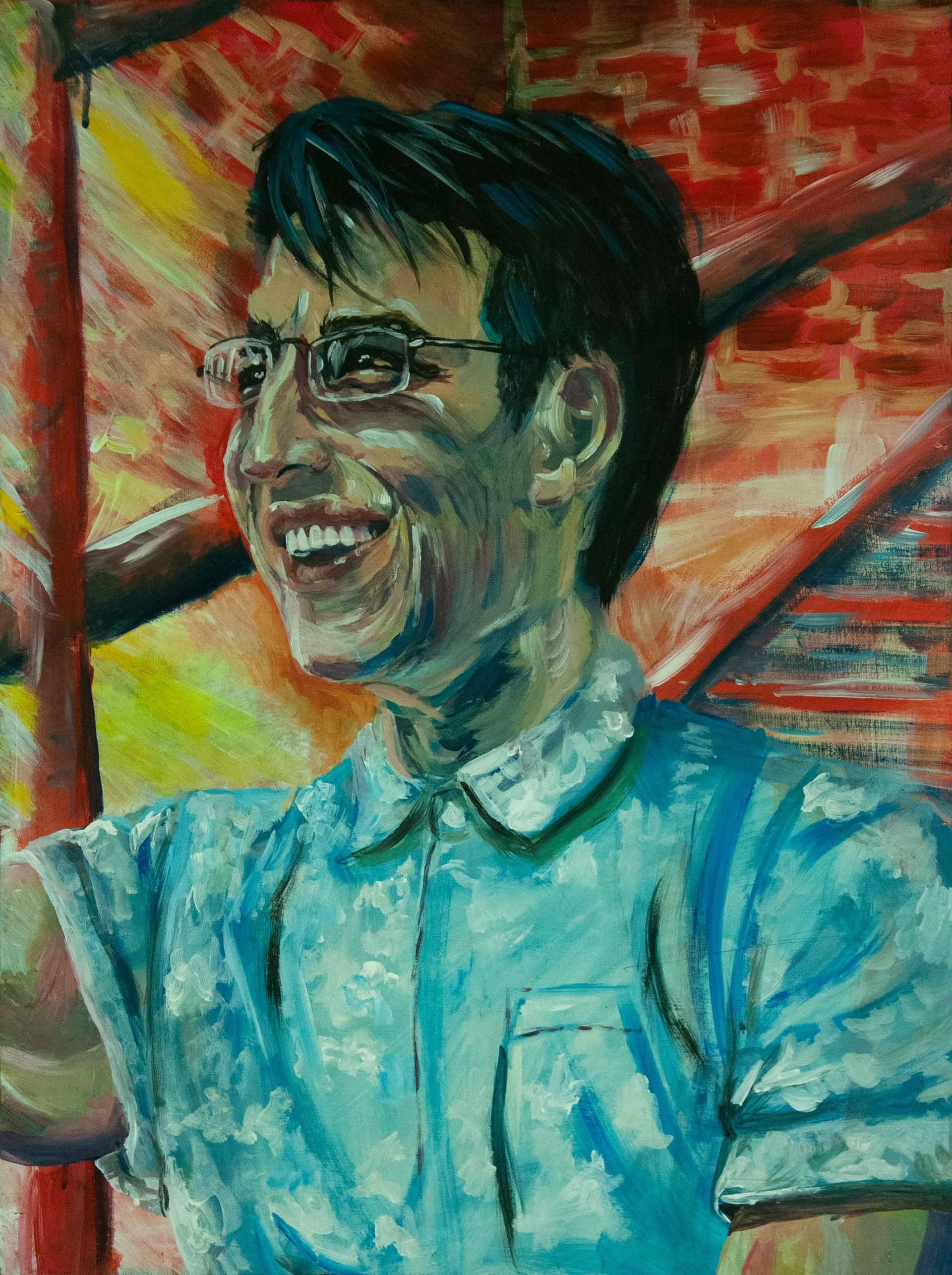"Thankful (Cameron)," 2019, Acrylic on panel