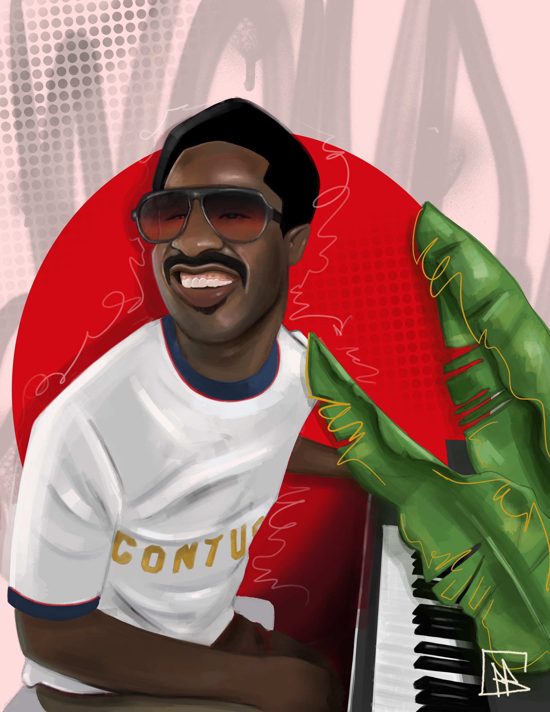 "Mr. Wonderful" 2021, Digital painting