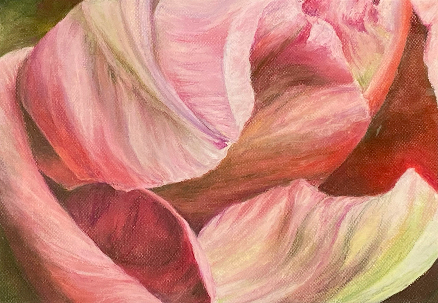 "Entwined," Pastel