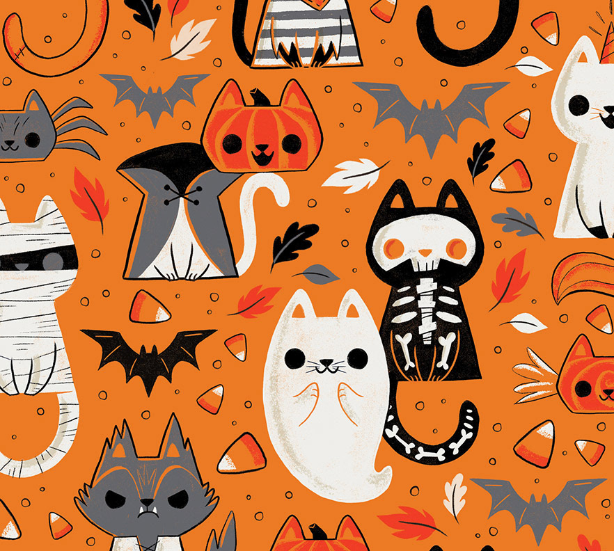 caley hicks - Cats of Halloween (Work in Progress Pattern)