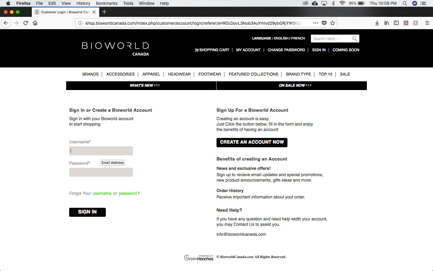 B2B Log In Landing Page 
