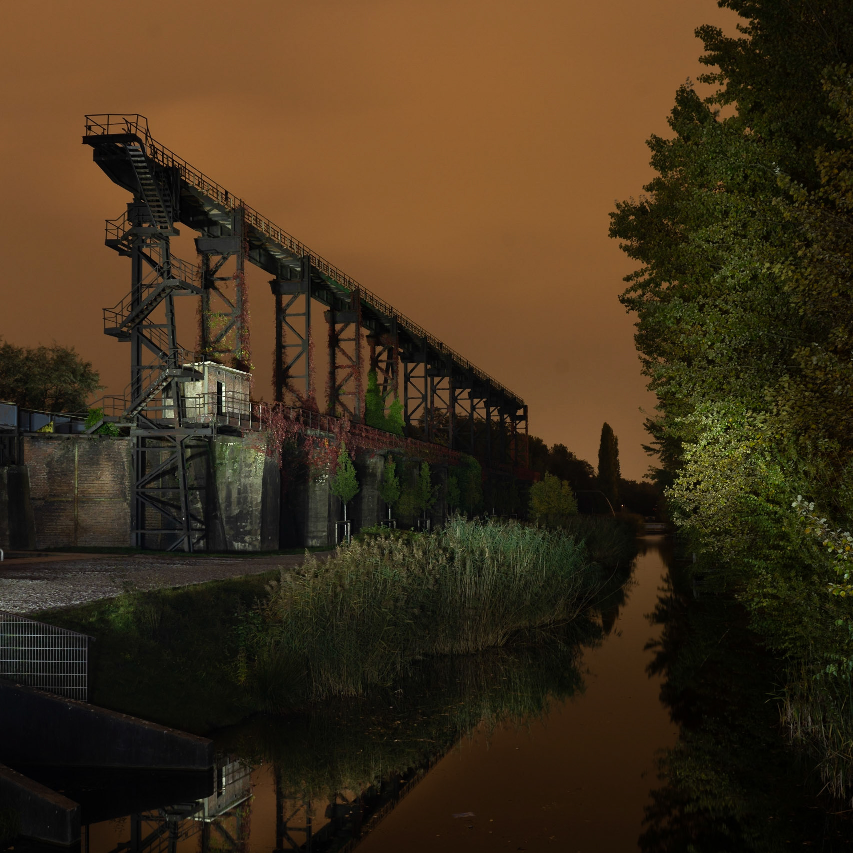 Night Photography in Landschaftspark Duisburg (LaPaDu), Germany