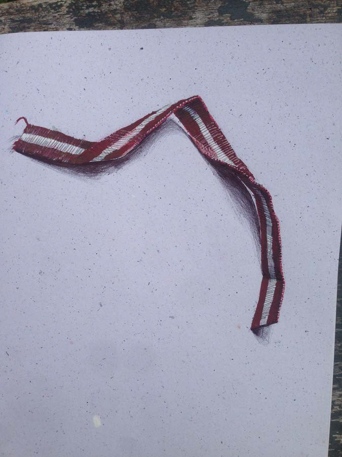 handband as latvian flag. 26.06.2016.