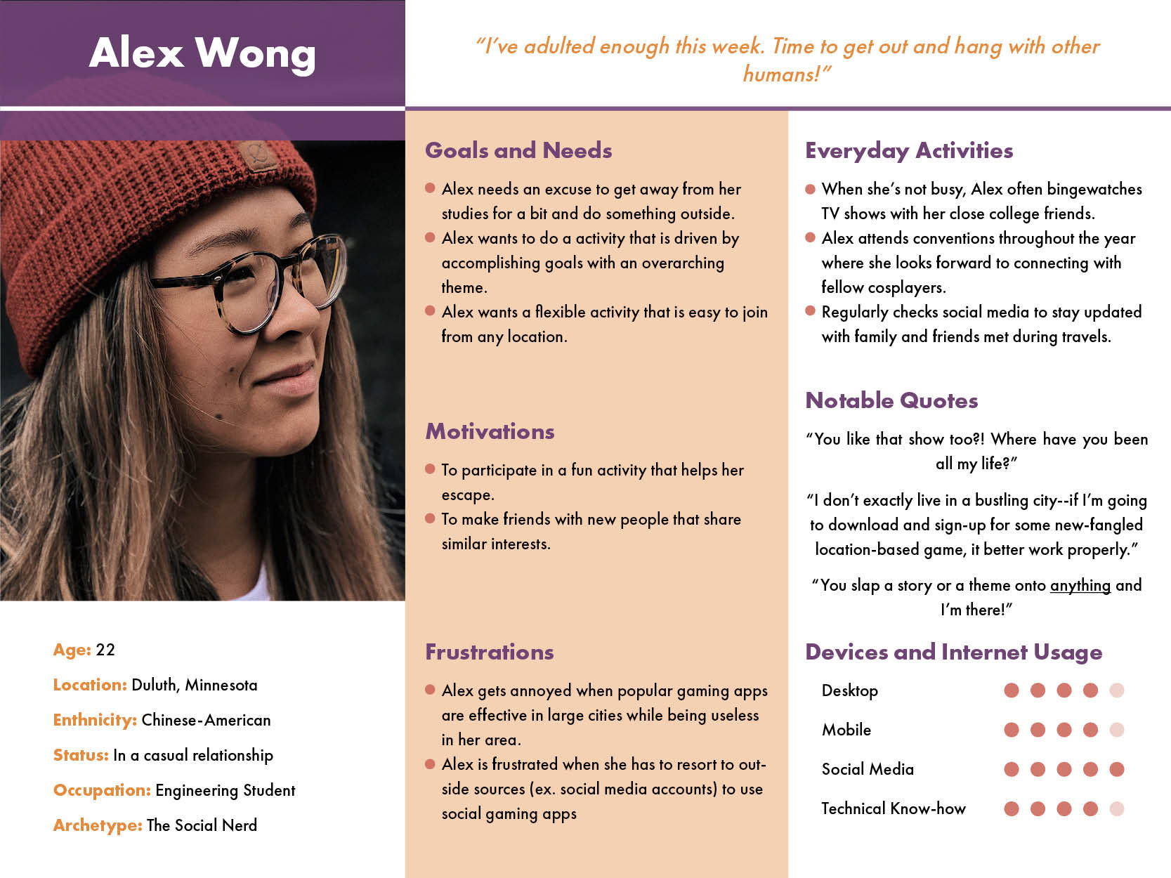 Persona- Alex Wong