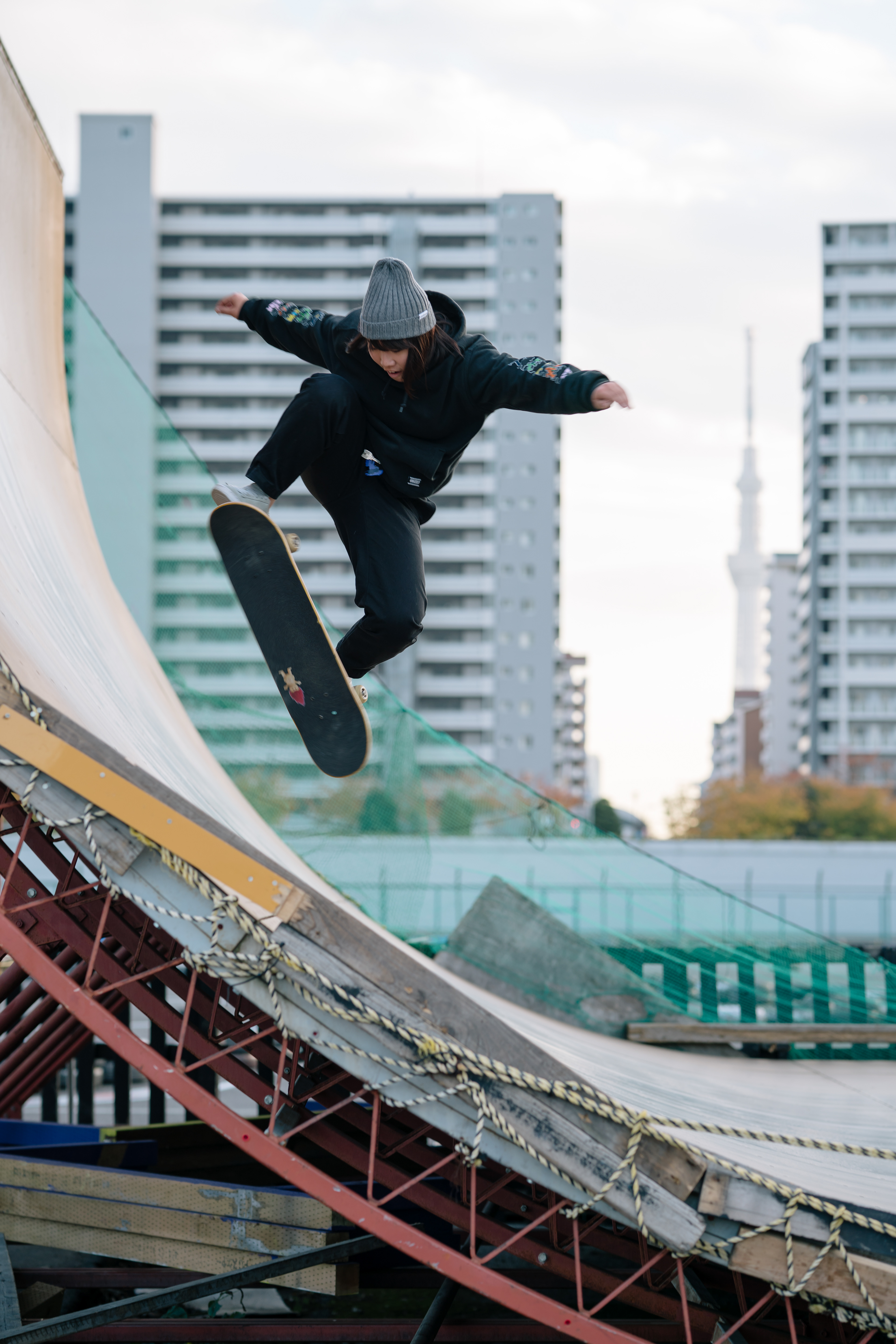Suzuna Kanemoto, Murasaki Skatepark, Tokyo, Japan, Dec 2018.