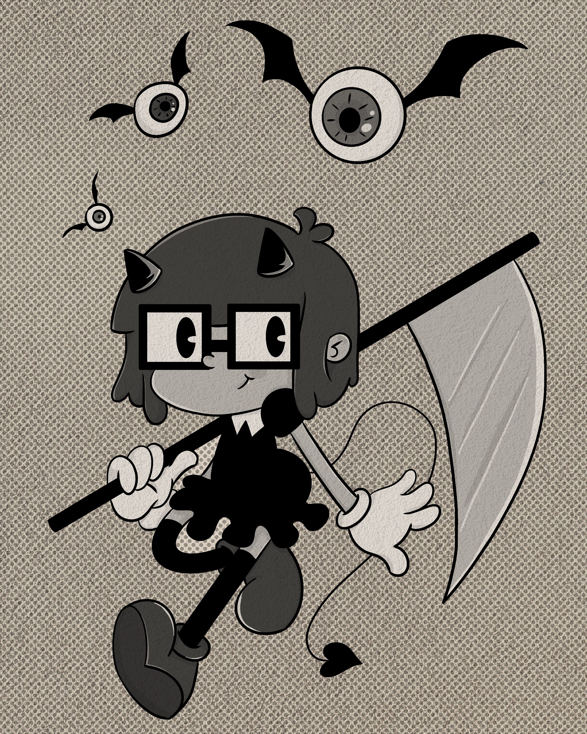 30s style character (color ver.)