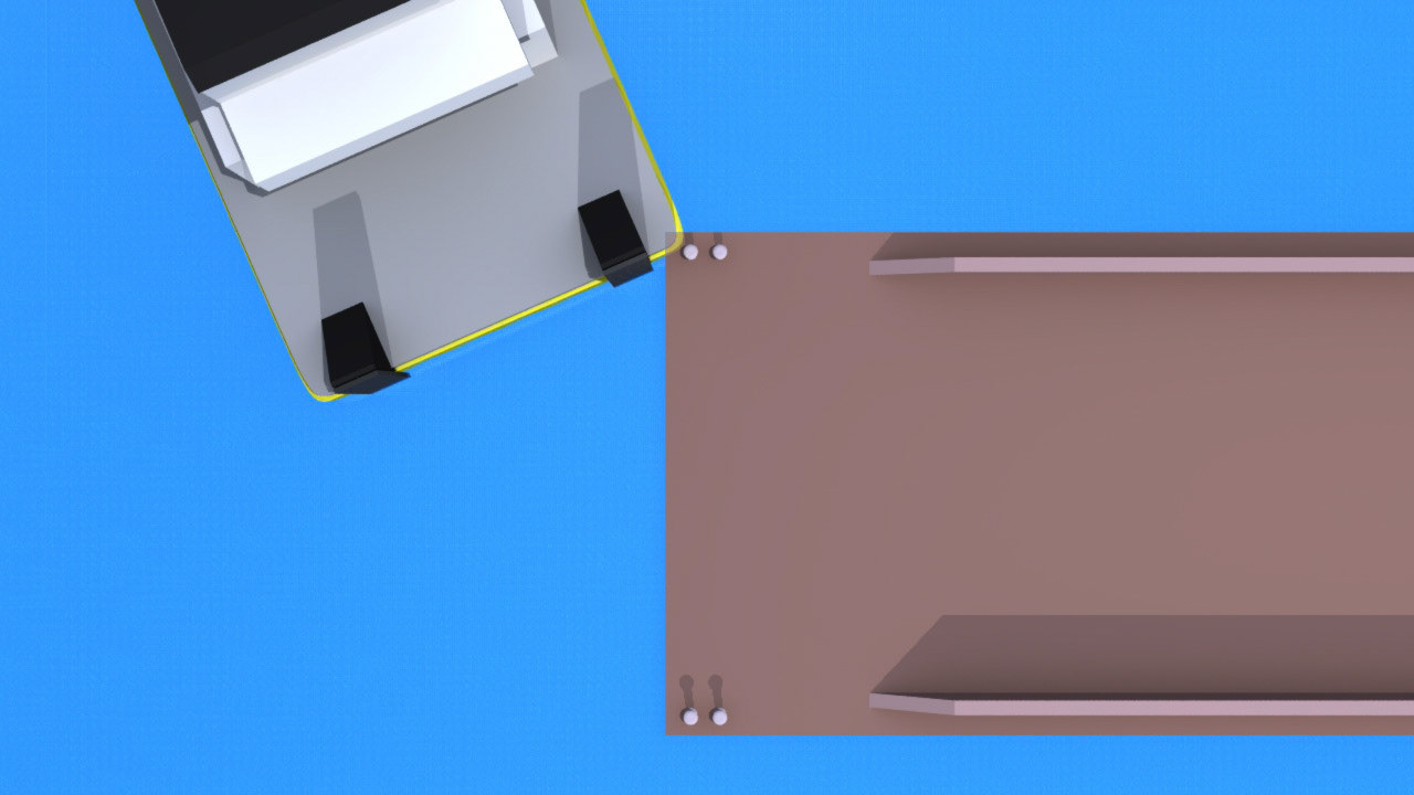 3D Illustration for barge trial