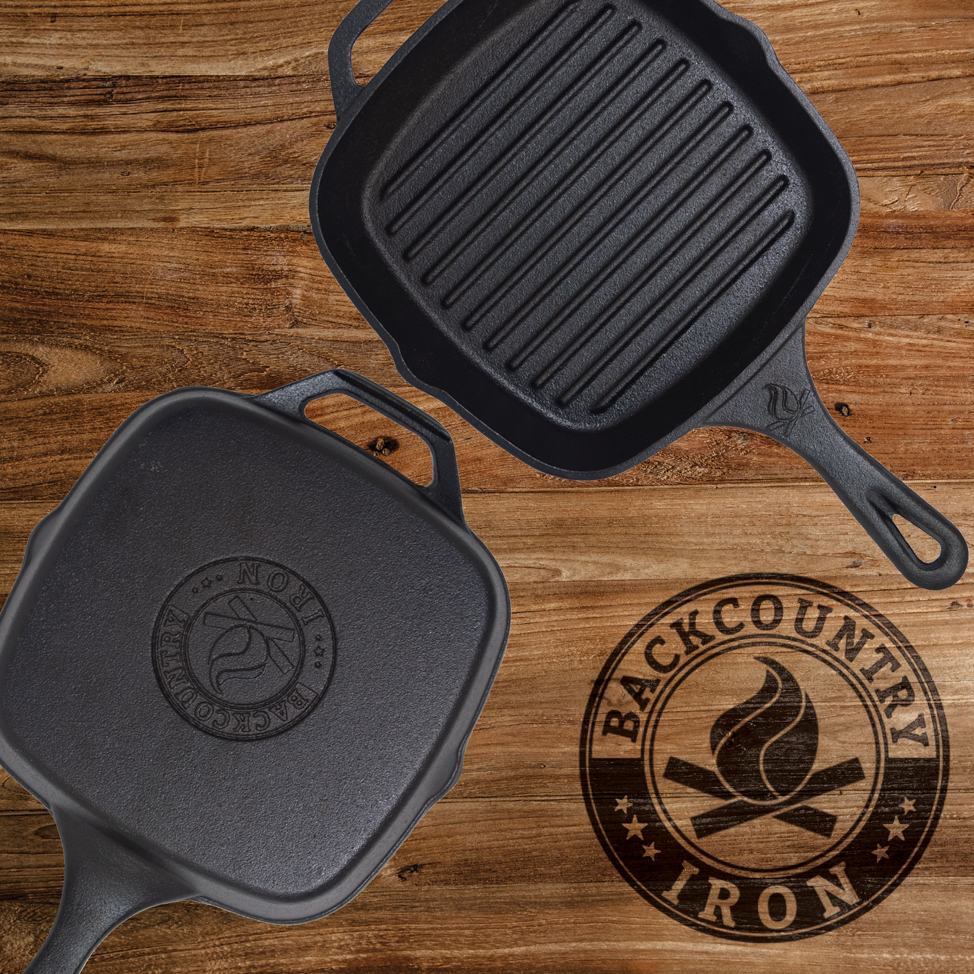 Logo with Grill pan