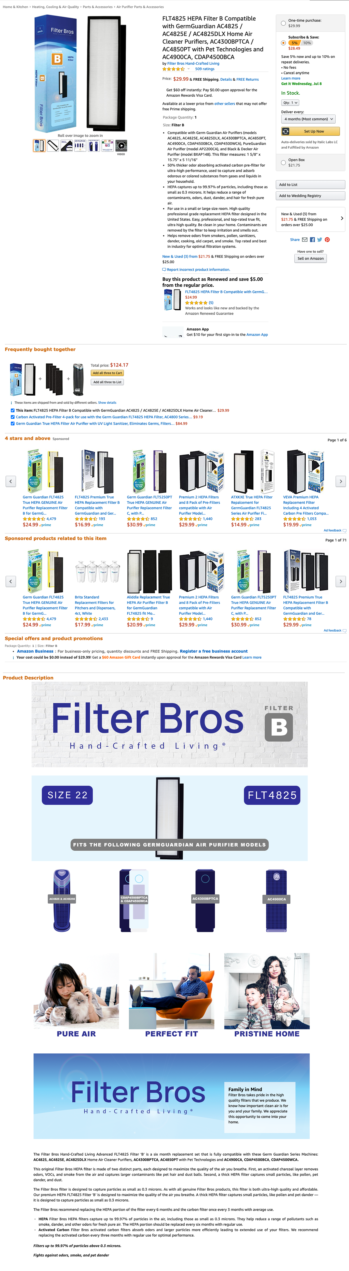Amazon Listin with EBC