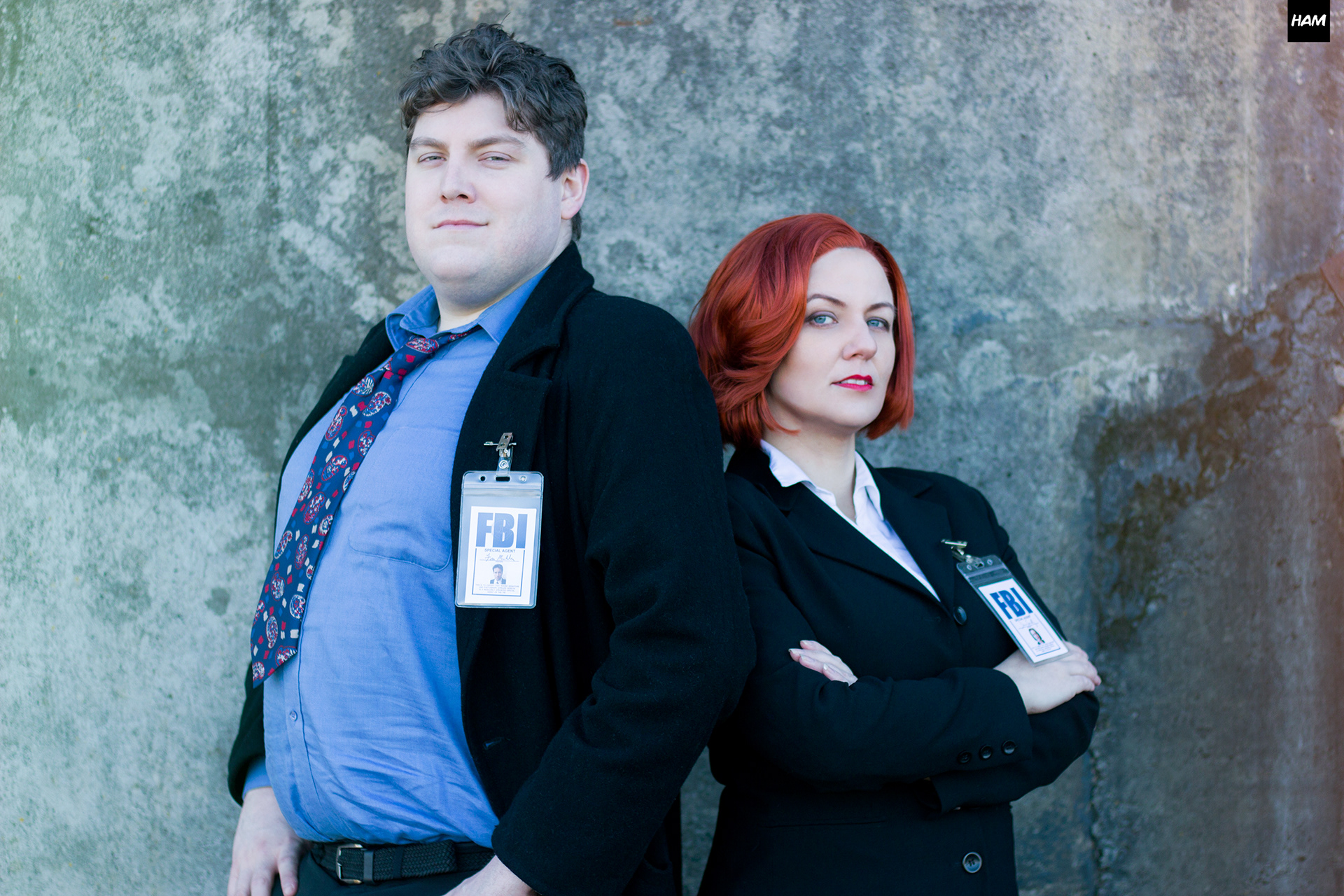 Fox Mulder by @roundtable_renegade & Dana Scully by @shrewthat