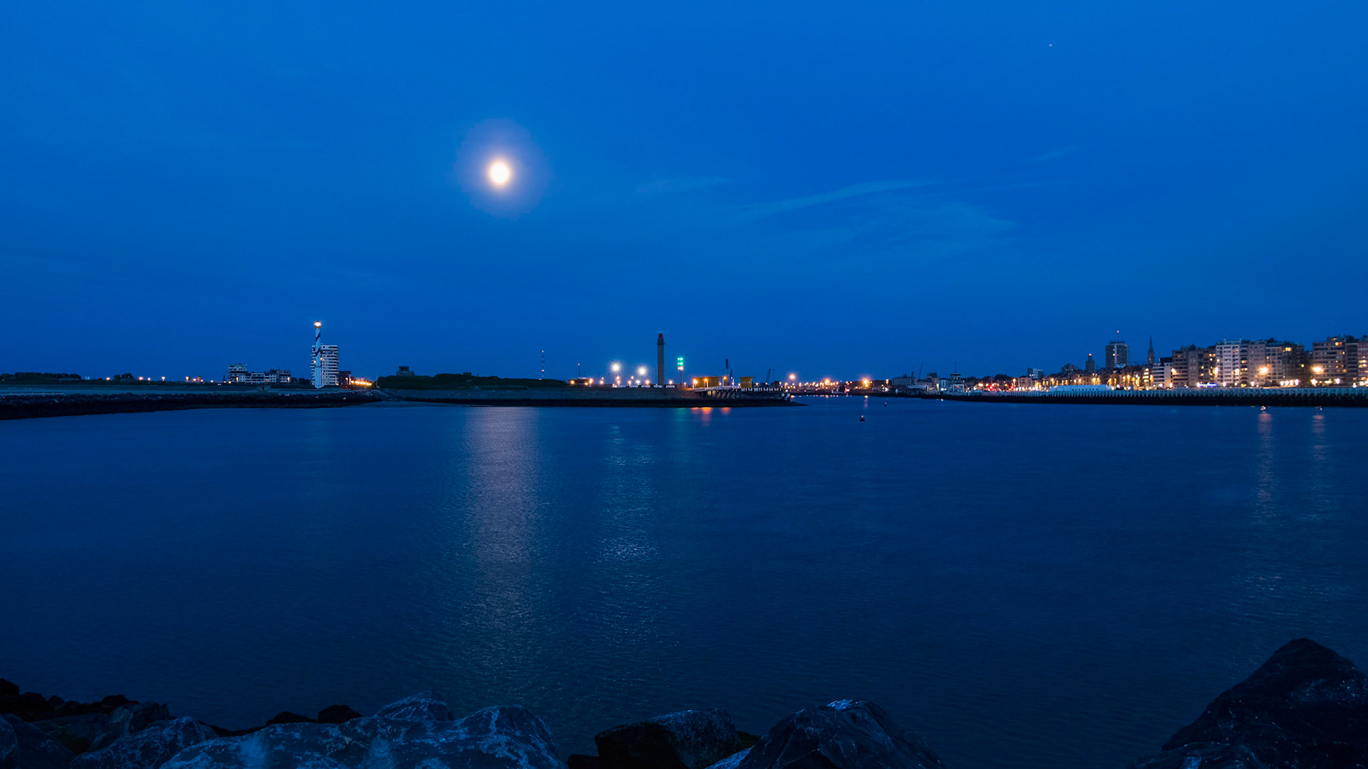 Moonlit Harbour I