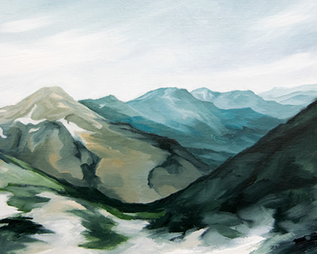 Ute Trail, Oil Painting