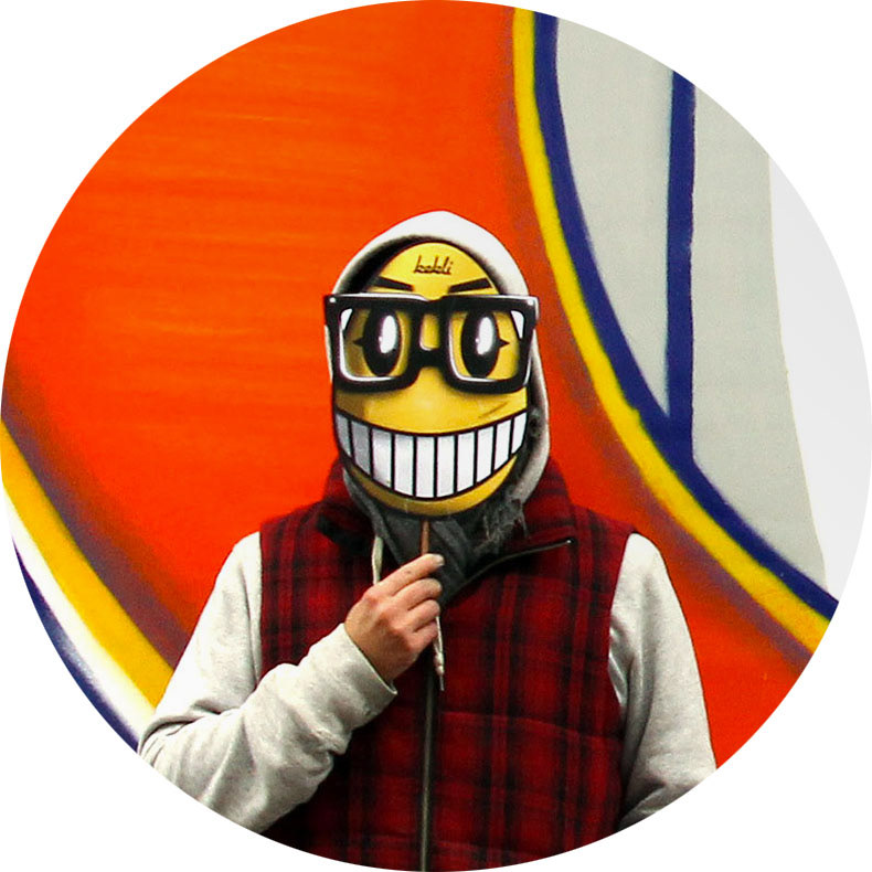 Kekli, smile, boyo, urban art, stickers, street art, graffiti, art, portrait, illustration