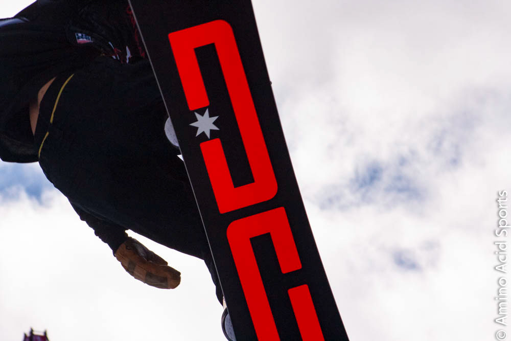 Toby Miller spins high toward the Colorado clouds outta Copper's Left wall.