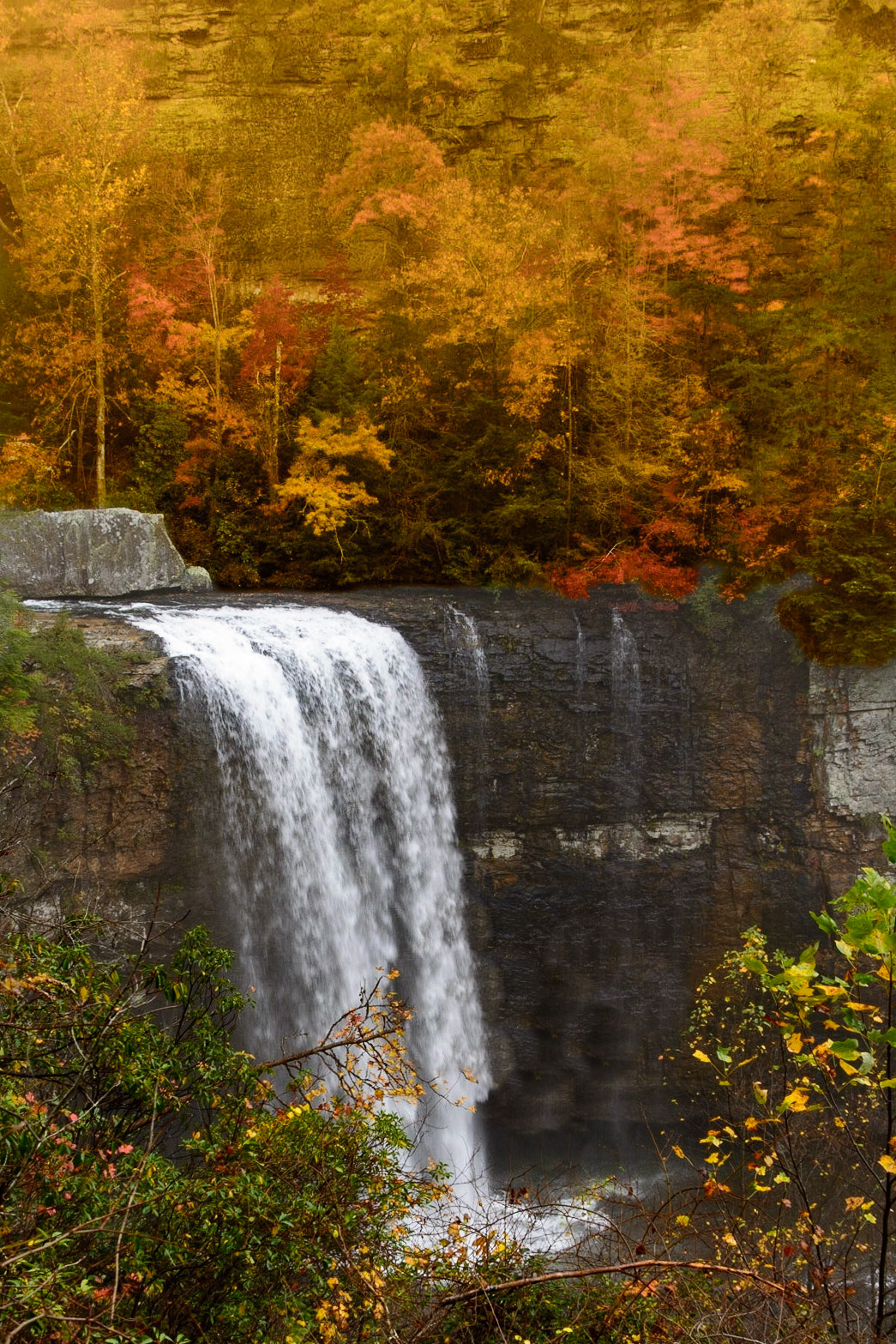 Lula Falls as seen from trail