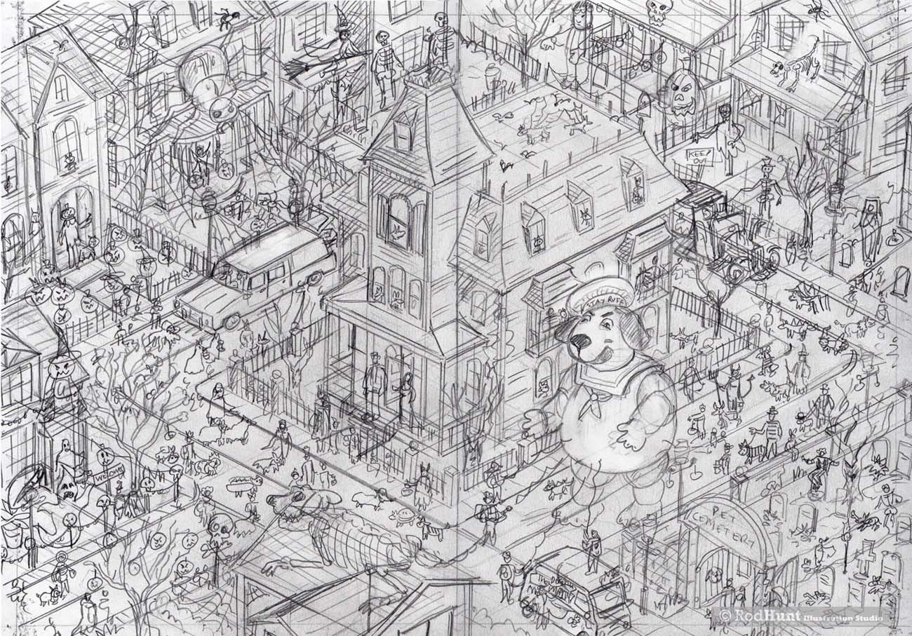 Rough Drawing for children's book illustration