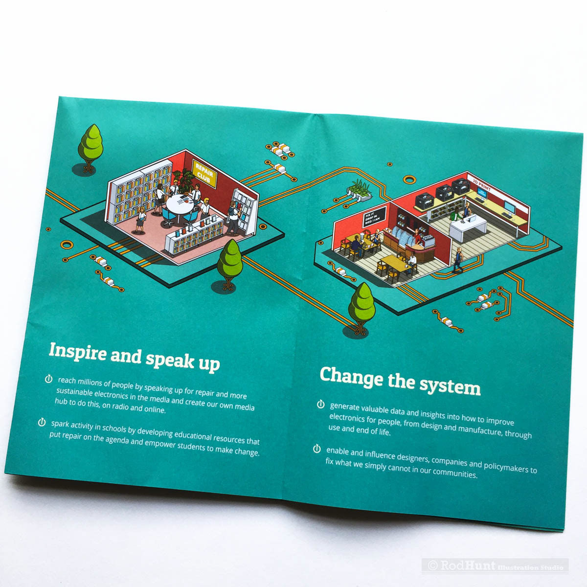 Infographic Cutaway illustrations used for educational purposes