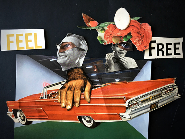 Collage art by Erwin Georgi