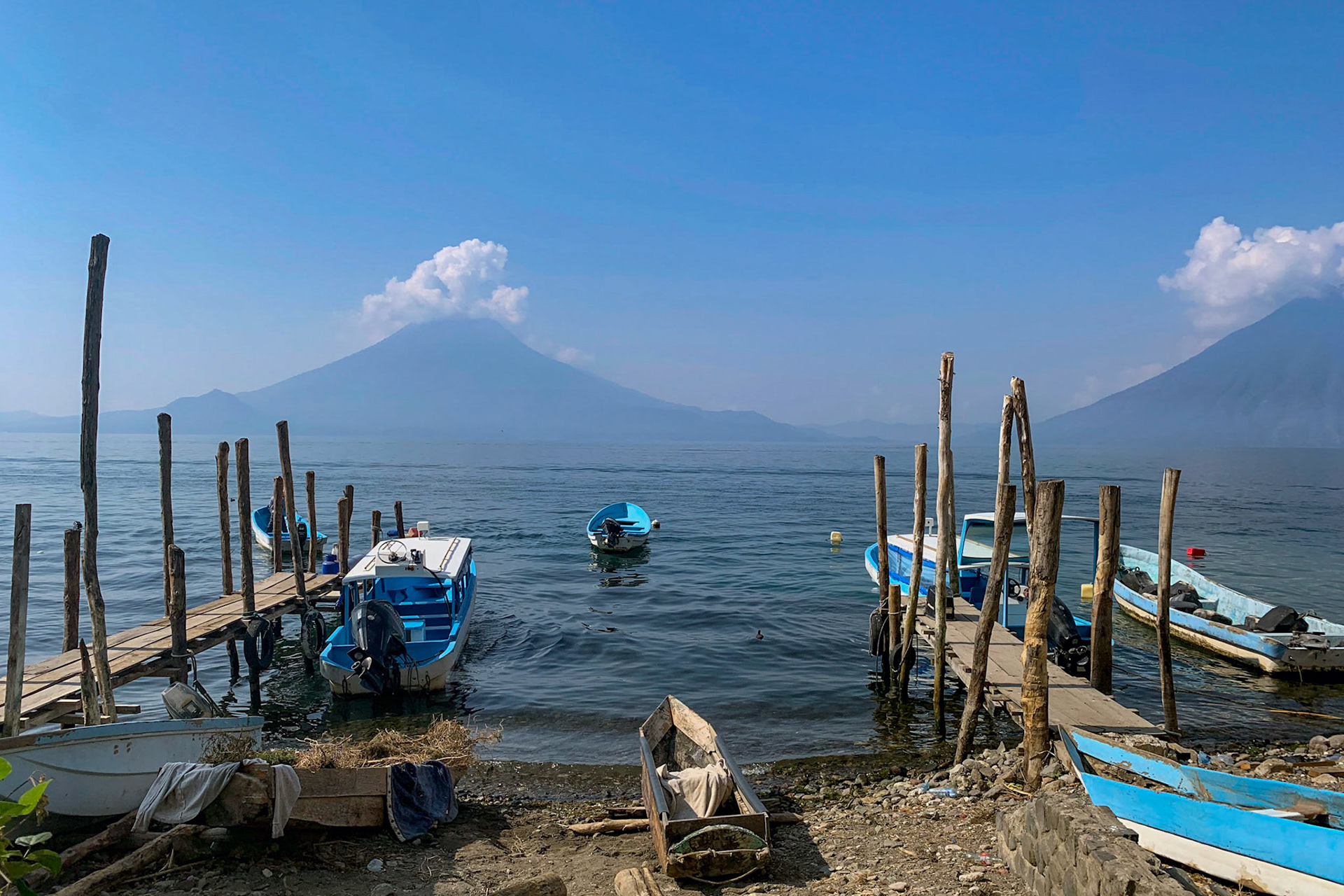 Volcan Atitlan from Santa Cruz