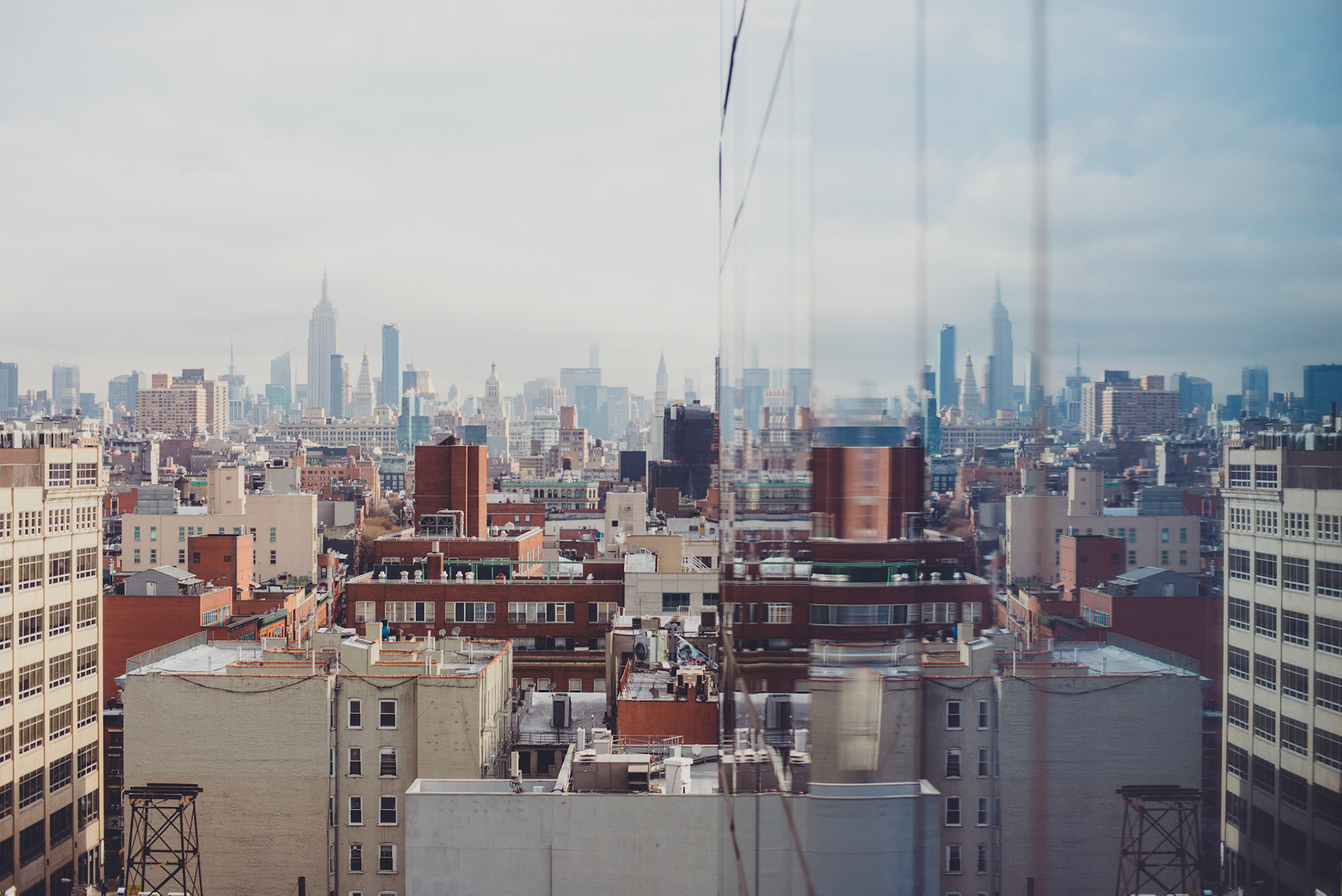 Looking north to Midtown from a hotel in China Town