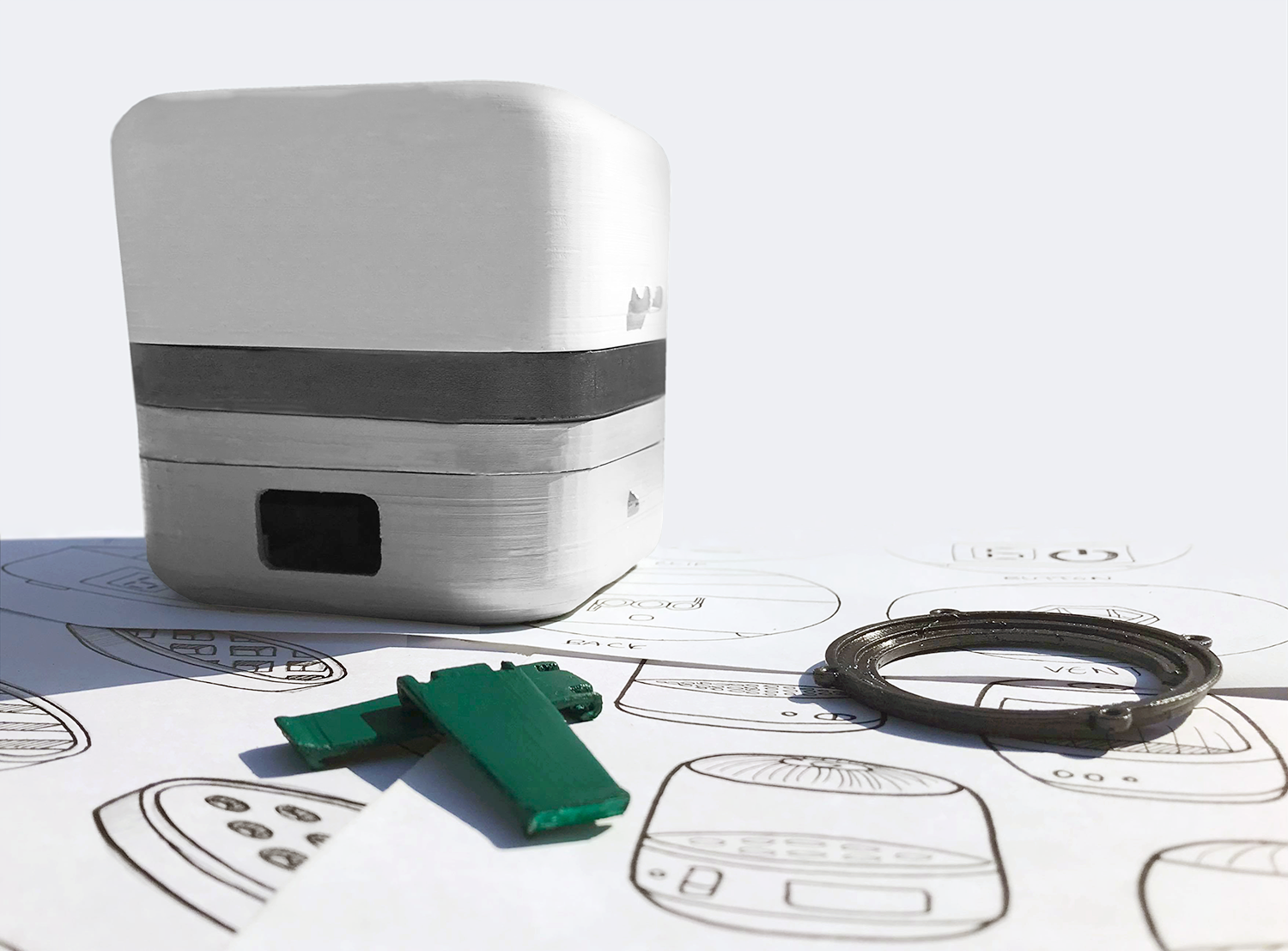 Close-Up Visual Of Final 3D Printed Prototype