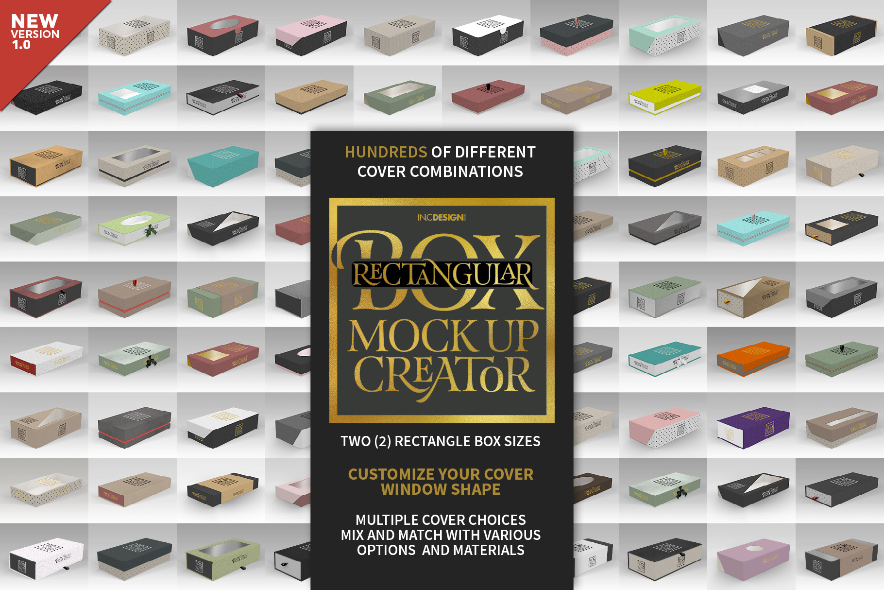 Download IN.C DESIGN STUDIO - Rectangular Box MockUp Creator