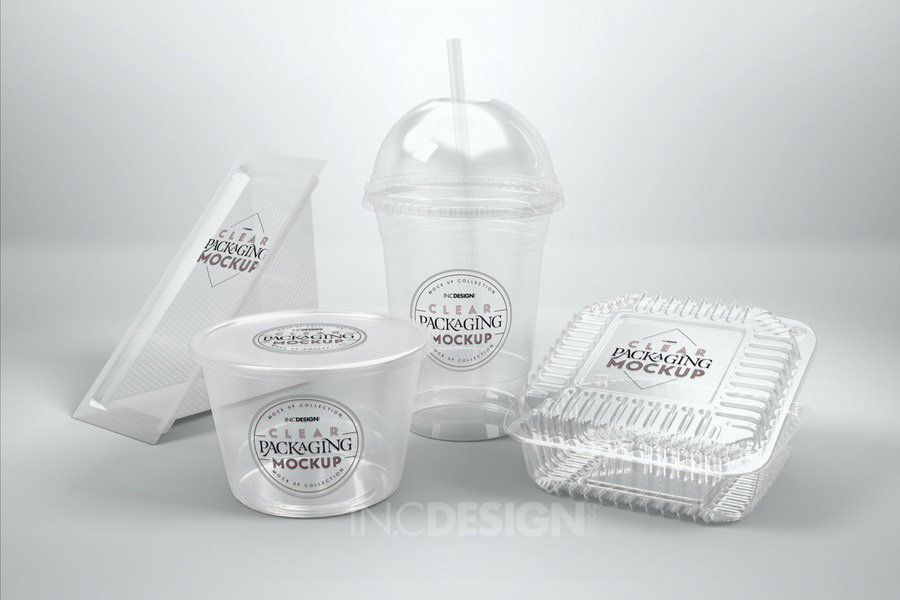 Download IN.C DESIGN STUDIO - FREE Clear Packaging Fast Food Mockup ...